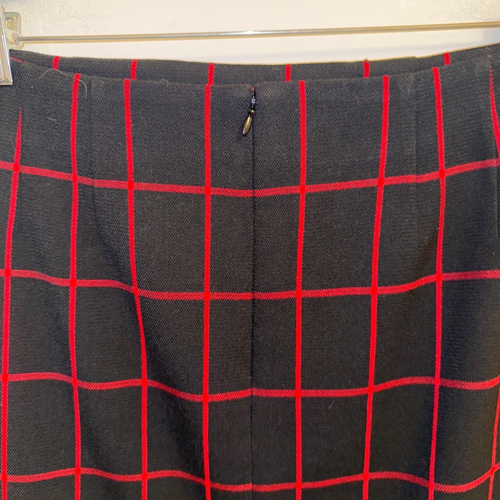 NWT Loft Women’s Windowpane Plaid Modern Buttoned Skirt | Size 14 - Picture 7 of 13